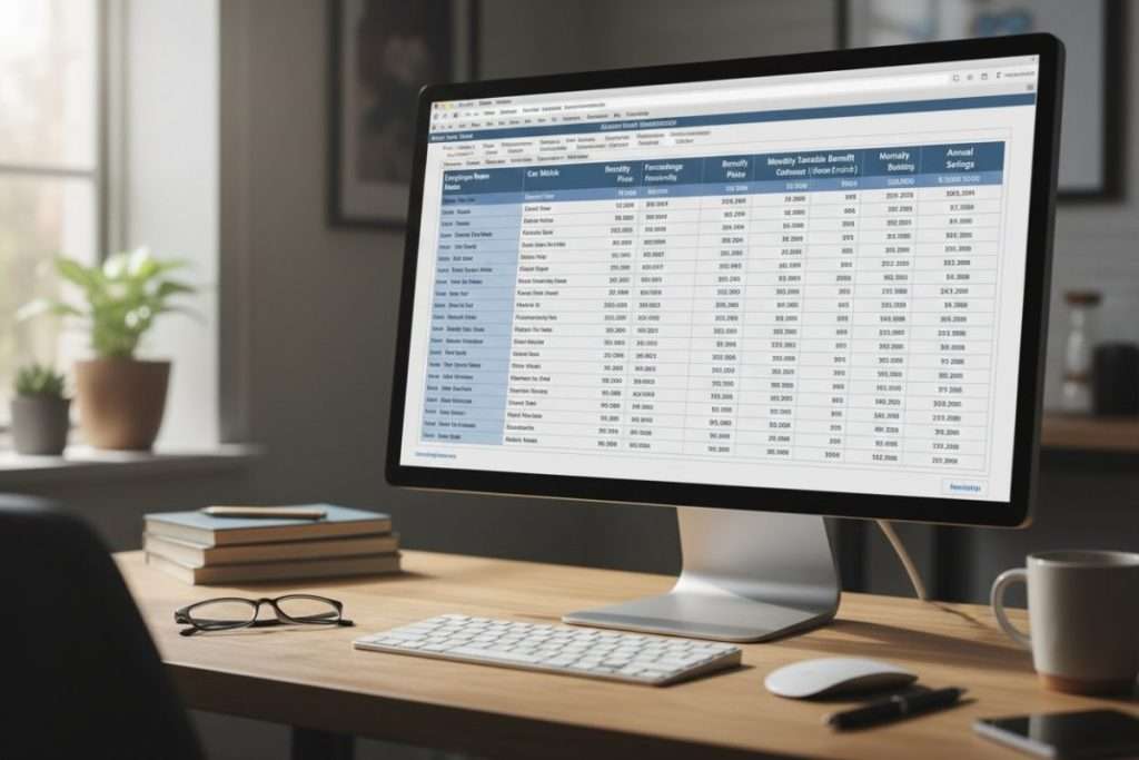 Tableau Excel pour le calcul de l’avantage en nature véhicule